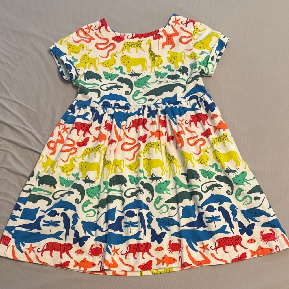 Mini Boden Colorful Animal Print Dress